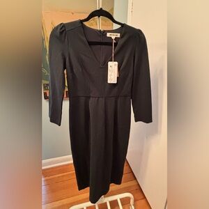 Boden Elegant dark Green Long Sleeve Dress